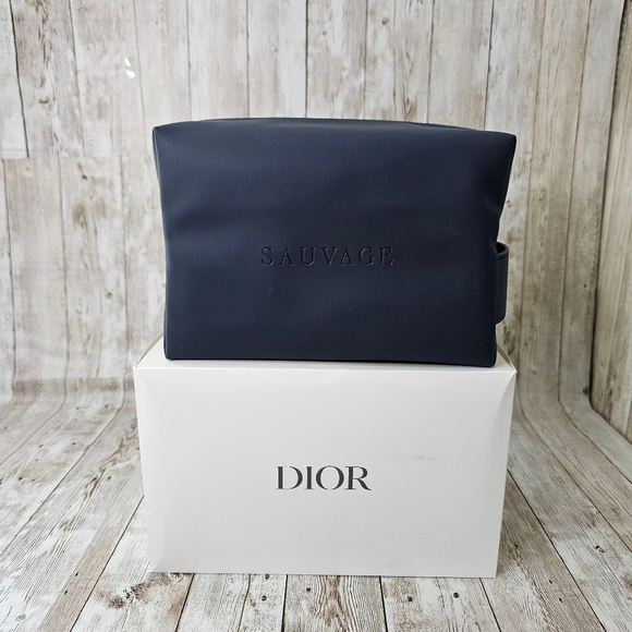 Men's Dior Sauvage Black Toiletry Bag One Size - Picture 1 of 11